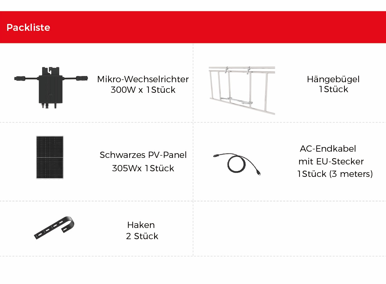 HERF300-P305S Packliste