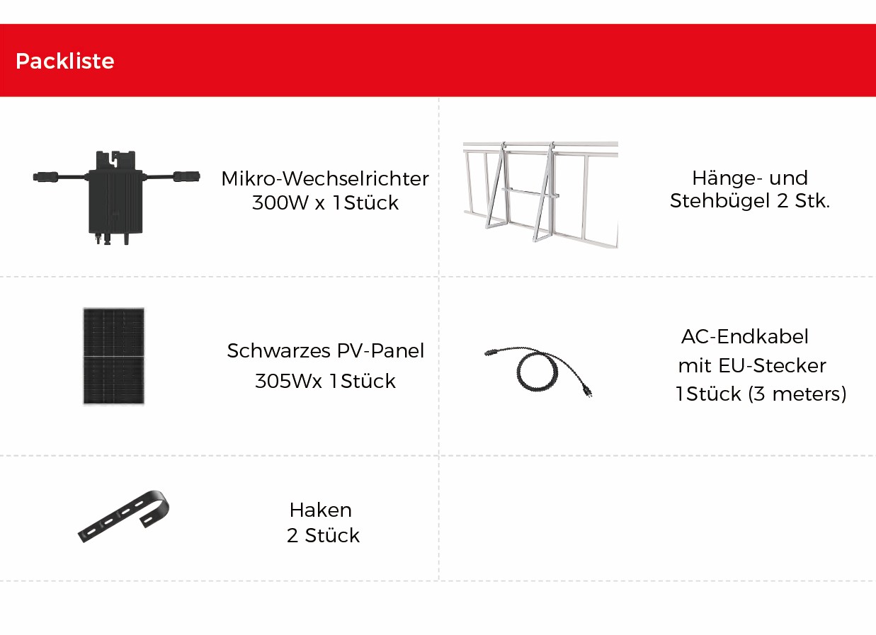 HERF400-P405S Packliste